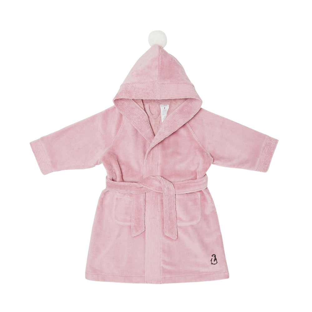 Konny Kids Bathrobes pink hooded towel offers cozy after-bath warmth and soft feel