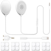 Konohan baby bump headphones set in white for safe womb listening experience.