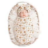 Konssy baby newborn receiving blanket close-up shows plush softness for cozy swaddling.