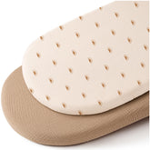 Konssy bassinet sheets camel sun pack for breathable comfort