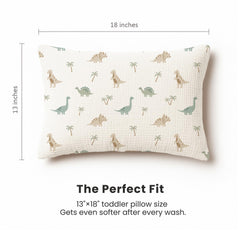 Konssy Dino Jungle design suits travel-friendly toddler bedding looks