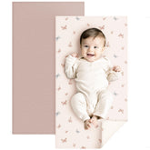 Konssy faux leather changing mat waterproof surface for quick diaper changes.