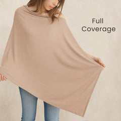 Konssy Knit Nursing Cover also functions as a stroller cover for privacy on outings.