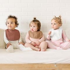 Konssy muslin baby bibs closeup soft cotton texture for gentle absorbent protection