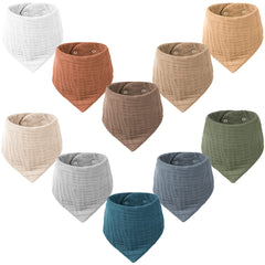 Konssy Muslin Baby Bibs collection for drool absorption and style