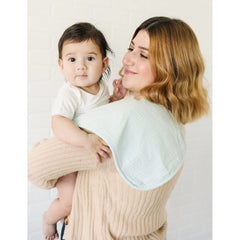 Konssy muslin baby burp cloths 19x9.6 inch size provides full shoulder coverage