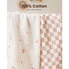 Konssy coffee-check small-rectangle 28x14 sheet supports snug fit over mattress