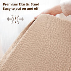 Konssy crib sheets in a 2-pack for easy rotation and setup.