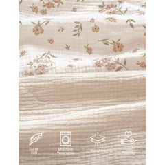 Konssy muslin mini crib sheets provide snug, secure fit for safe rest and play.