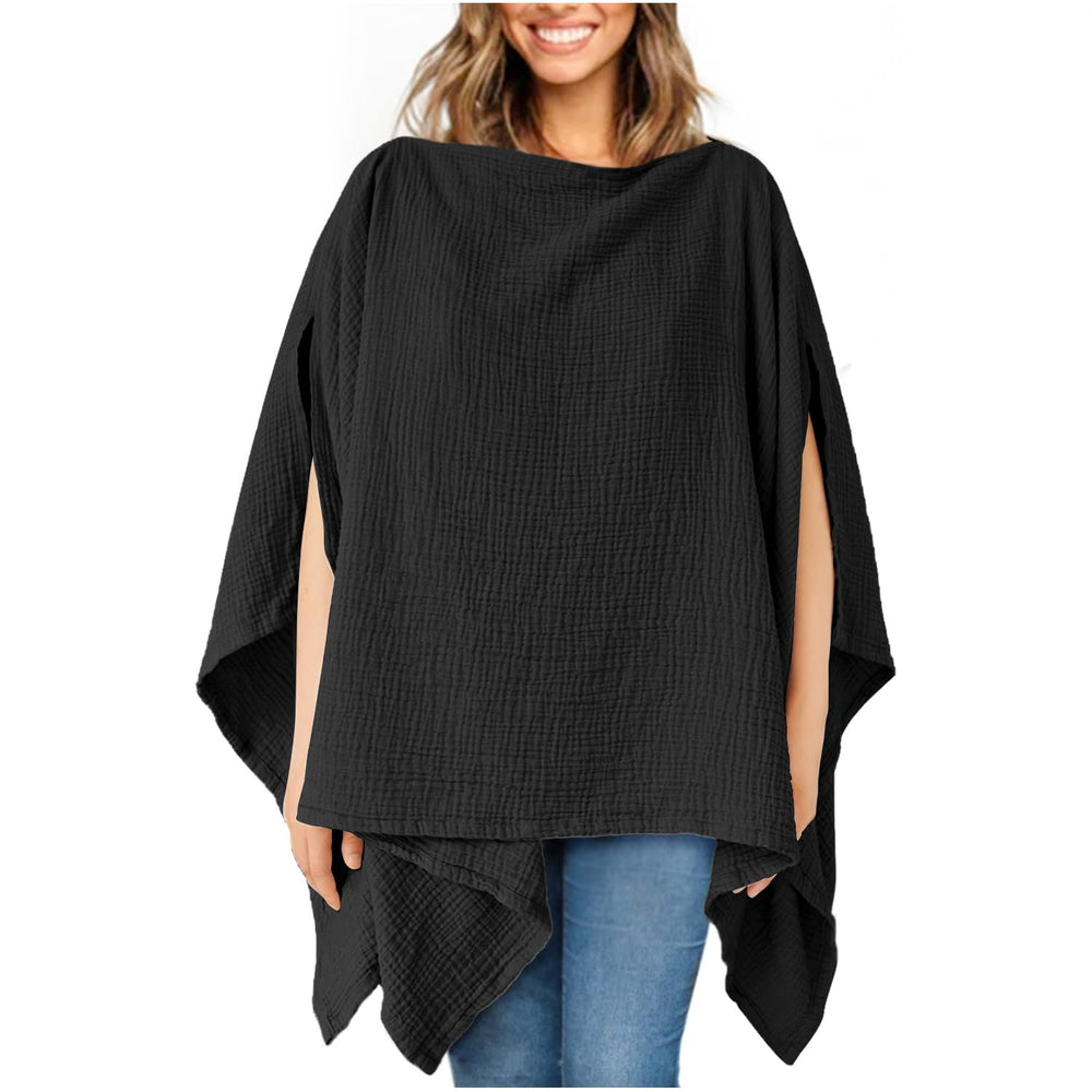 Konssy Muslin Nursing Cover provides 360° privacy for breastfeeding in public.