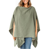 Konssy Muslin Nursing Cover with full-coverage design for discreet feeding in public