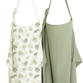 Konssy nursing cover with rigid hoop provides open view window for comfortable feeding privacy.