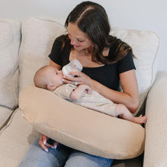 konssy muslin nursing pillow cover breathable cotton fabric for everyday use