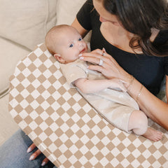 Konssy muslin nursing pillow cover seams detail demonstrates durable, long-wearing quality
