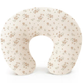 Konssy muslin nursing pillow cover close-up shows soft skin-friendly fabric for feeding comfort.