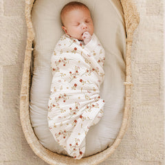 Konssy Muslin Swaddle Blanket Large 47x47 inches for easy swaddling