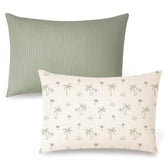 Konssy Muslin Toddler Pillowcase in forest pattern offers breathable bedtime comfort.