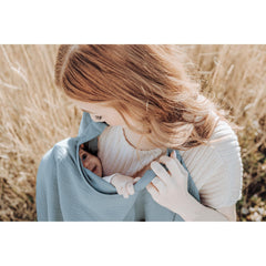 Konssy nursing cover blue car-seat cover offers versatile protection on errands