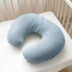 Konssy nursing pillow cover with easy-clean zipper for quick, mess-free changes.