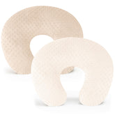 Konssy nursing pillow cover with soft minky dot texture for baby feeding comfort.