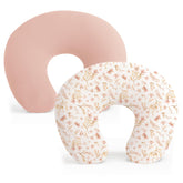 Konssy nursing pillow cover shows stretchy soft fabric for comfortable feeds.