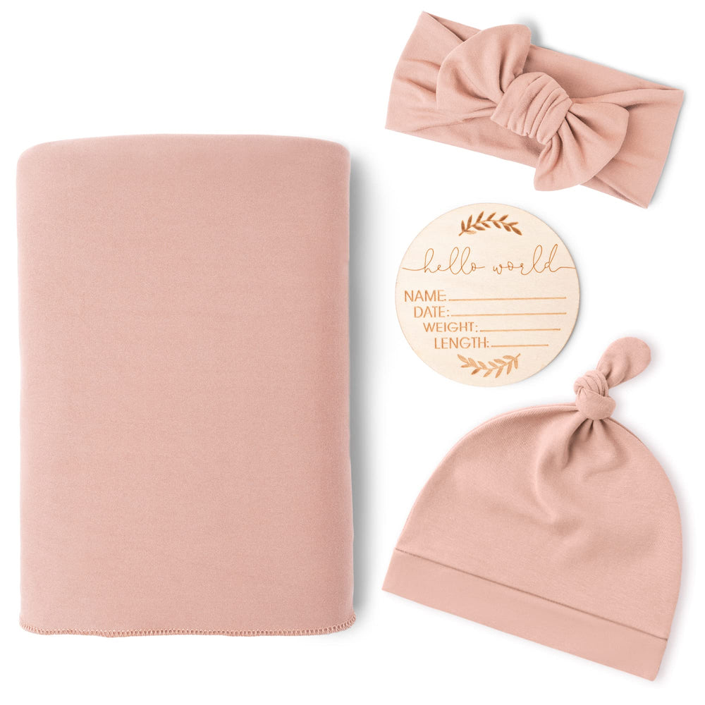 Konssy soft-fabric blanket features plush warmth for a cozy newborn swaddle