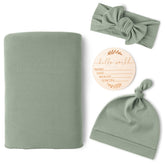 Konssy swaddle blanket 30x30, soft and breathable for cozy newborn swaddling.