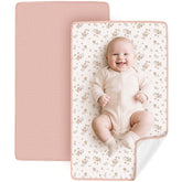 Konssy waterproof changing pad protects surfaces during diaper changes.