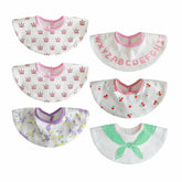 kooape baby bibs collar 6pack cotton comfy daily wear for feeding and drool control.