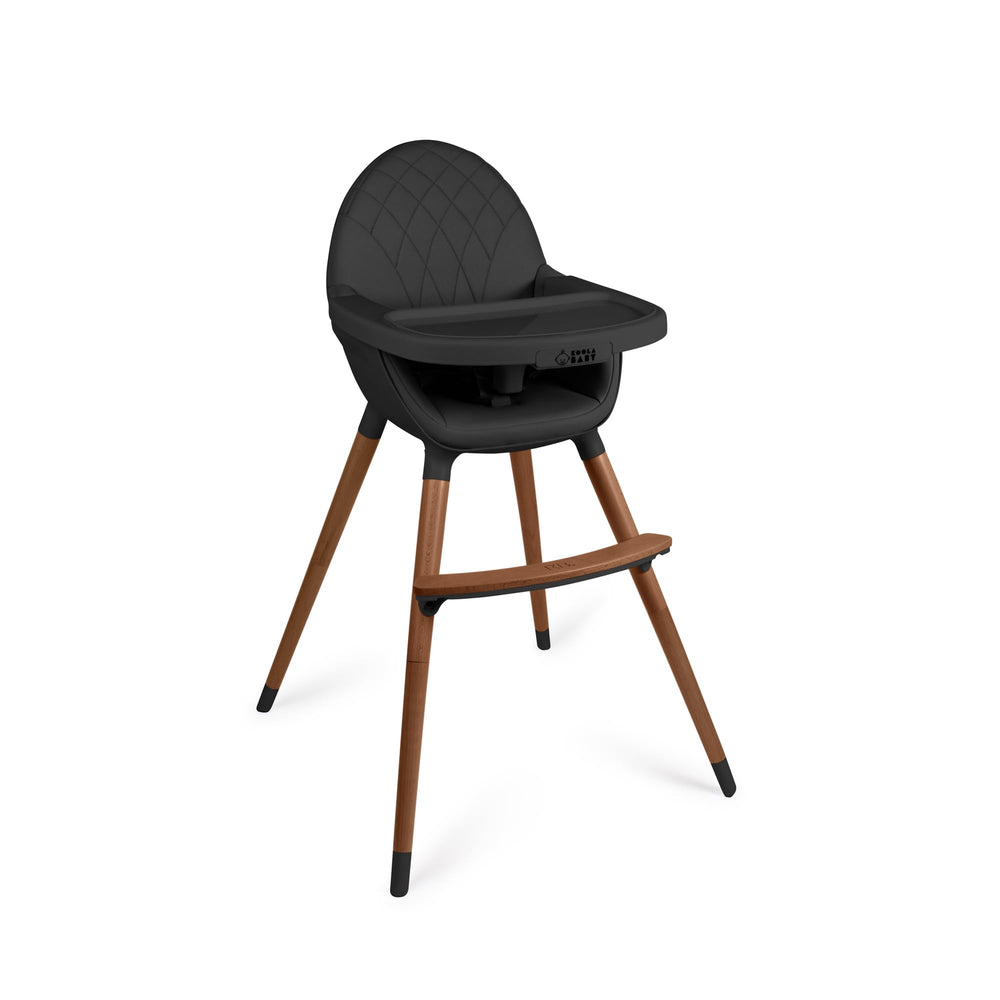 KOOLABABY convertible high chair wood base shows sturdy construction for growing kids