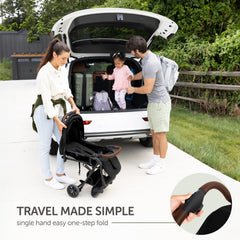 KOOLABABY lightweight travel stroller multi-position recline for comfy seating