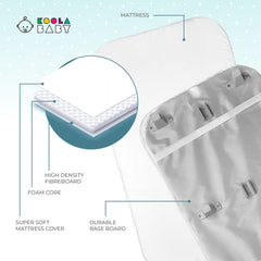 KoolerThings bassinet height adjustment demonstrates seamless bed-height alignment for nighttime care
