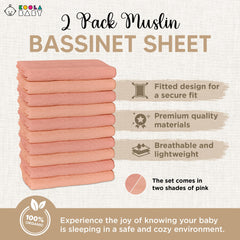 KoolerThings bassinet sheet snug-fit Angelbliss delivers secure coverage for bedside sleeper