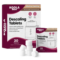 KoolerThings descaling tablet in Bottle Washer Pro tray for efficient cleaning