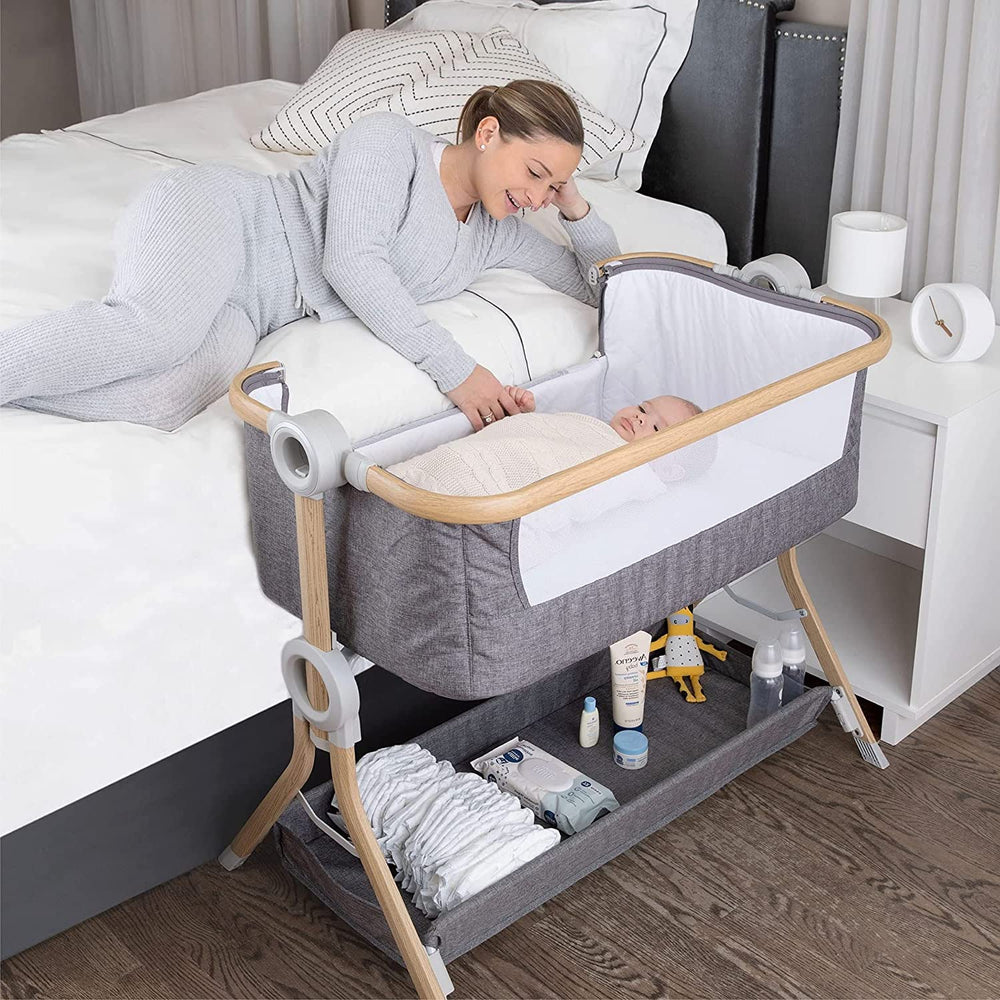 KoolerThings KoolaBaby standalone bassinet, portable sleep space for baby anywhere.