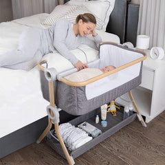 KoolerThings KoolaBaby standalone bassinet, portable sleep space for baby anywhere.