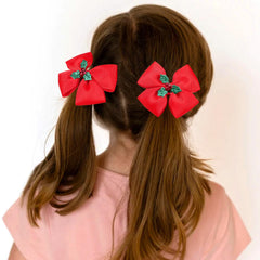 Koolgil Santa Claus clip—festive bow décor for party-ready look.