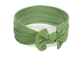 Koolgil baby headband green side view showing soft nylon and flexible fit for daily wear