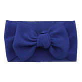 Koolgil royal blue big bow headband front view for cute photoshoots