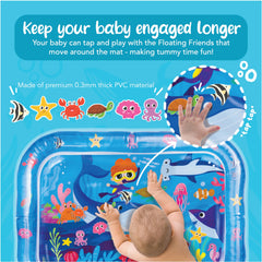 KooKooBaby tummy time mat features vibrant designs aiding early motor skill exploration.