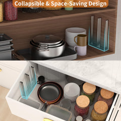 KORRTFID Foldable Bottle Drying Rack reaches 8.15 inches high for tall containers.