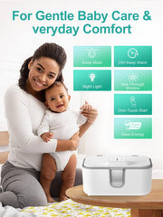 KOSTTE Baby Wipes Warmer with clearView window easily monitors levels during changes