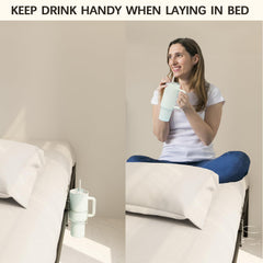 KOXHERO bedside water access image highlights easy reach at night.
