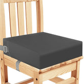KOXUIUF toddler booster seat closeup shows durable canvas and cushion for comfortable meals.