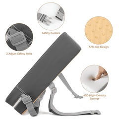KOXUIUF booster-seat seat-design highlights widened cushion for full seating support.