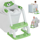 Koyosnier potty seat folded for space-saving travel and storage.