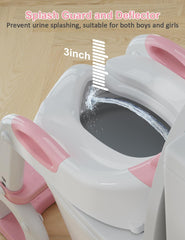 Koyosnier potty seat splash guard helps prevent spills during use.