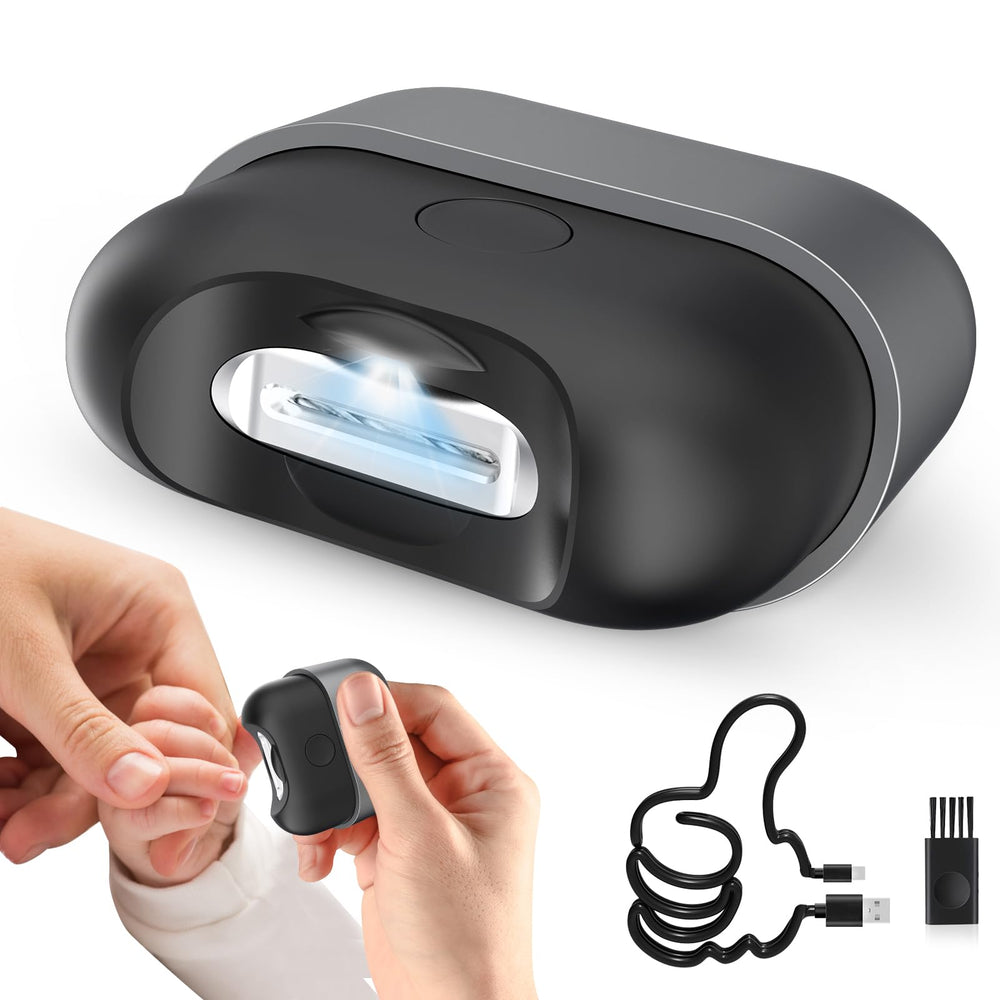 KoziHarmni electric nail clipper with LED light for precise trims.