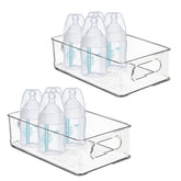 KPPTYTY Baby Bottle Organizer top view stores bottles and jars neatly.
