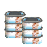 KPPTYTY jumbo square refill fits Diaper Genie Compact Pail for quick disposal.